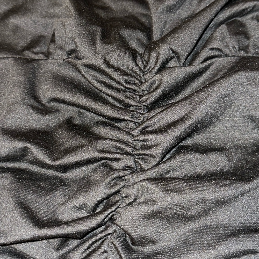 Drawstring unitard romper